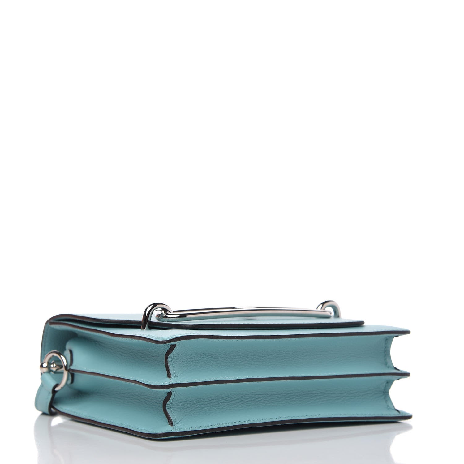 Hermes Evercolor Mini Sac Roulis Bleu Atoll 4 of 10