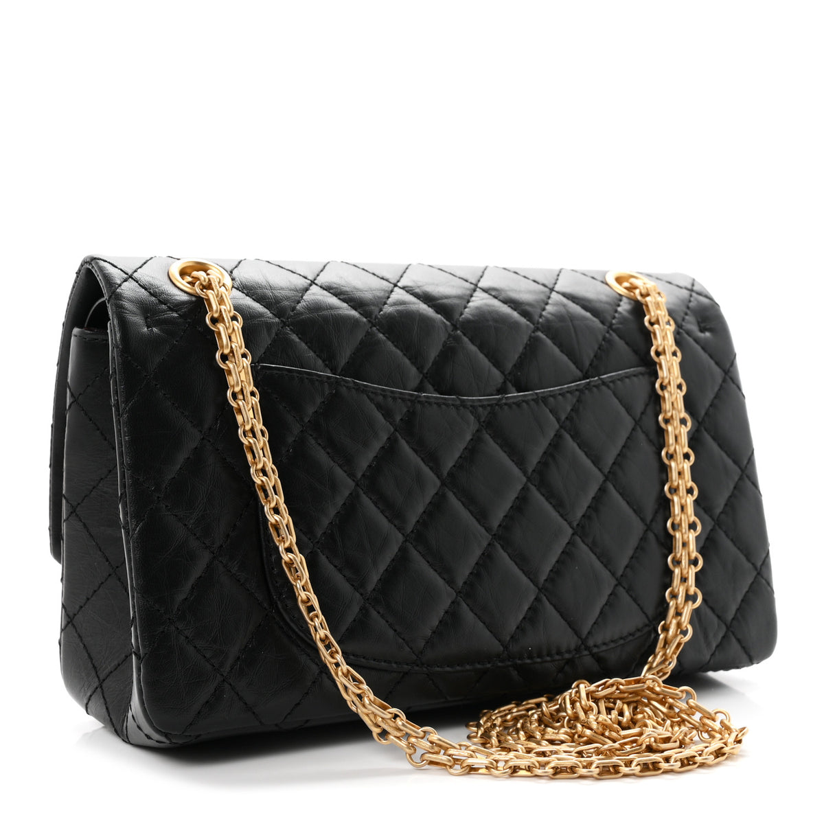 Chanel Aged Calfskin Quilted 2.55 Reissue 225 Flap Black 3 of 11