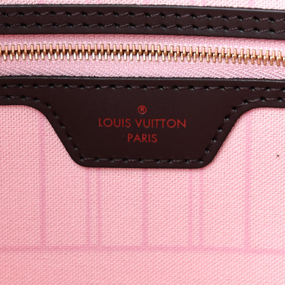 Louis Vuitton Damier Ebene Neo Neverfull MM Rose Ballerine 8 of 8