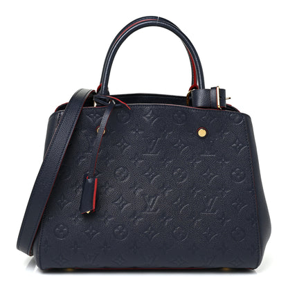 Louis Vuitton Empreinte Montaigne MM Marine Rouge 1 of 11