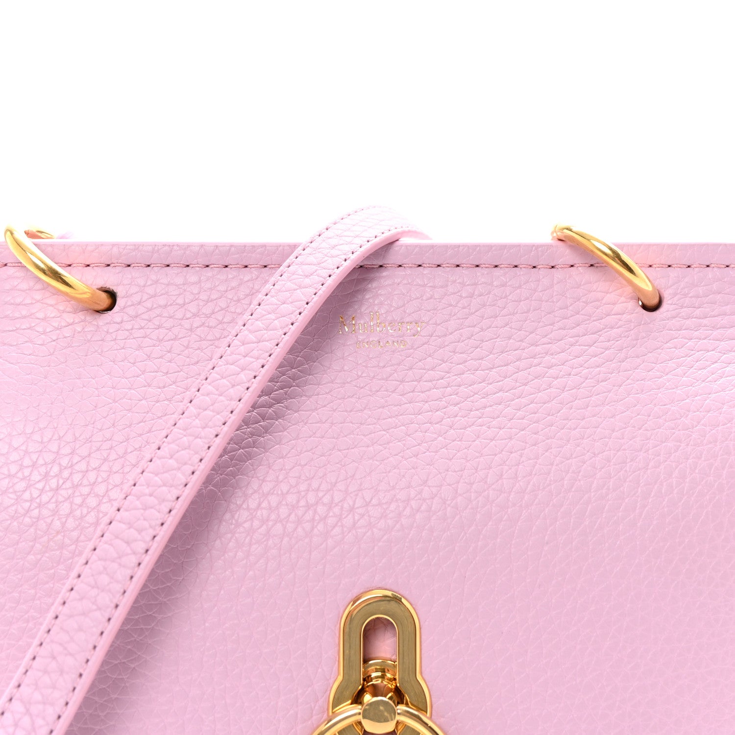 Mulberry Small Classic Grain Small Amberley Satchel Lilac 7 of 9