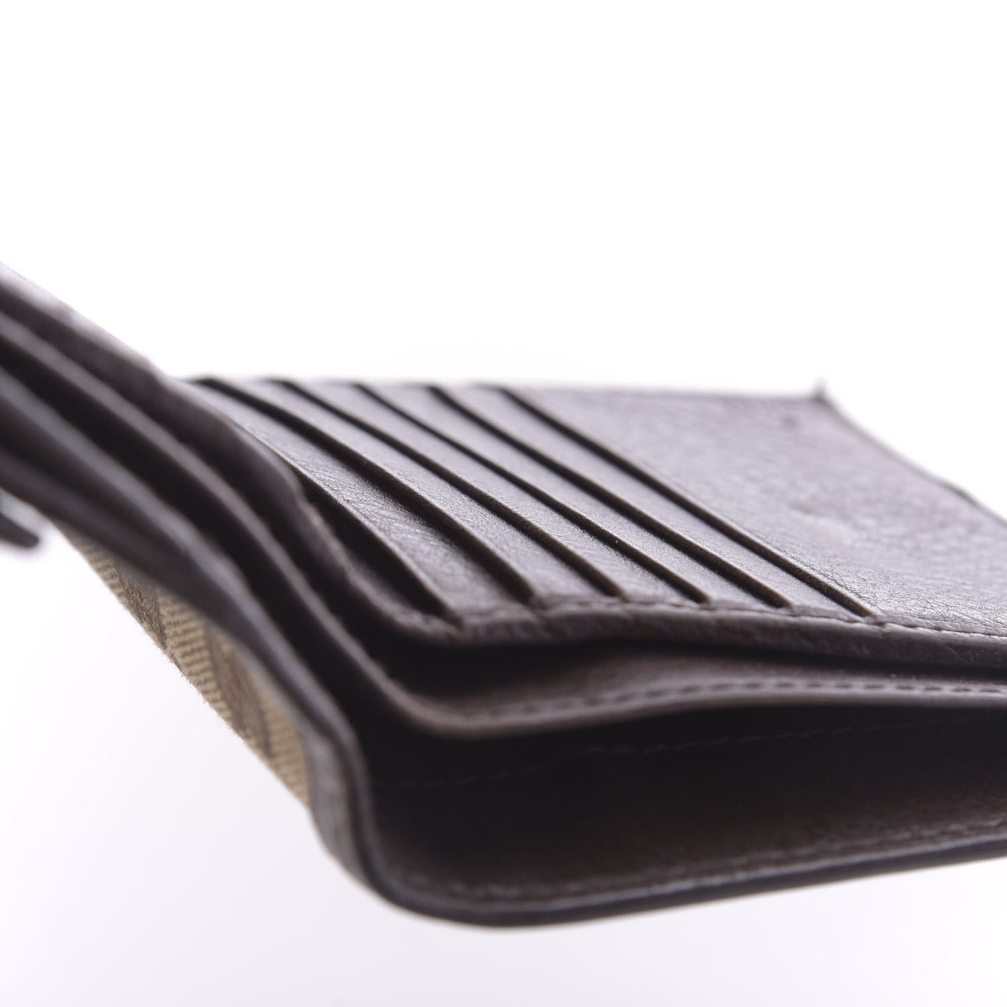 Monogram Interlocking Icon French Flap Wallet Brown