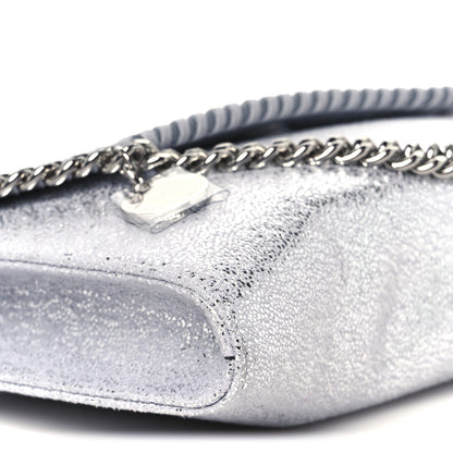 Stella McCartney Metallic Shaggy Deer Mini Falabella Crossbody Bag Silver 10 of 11
