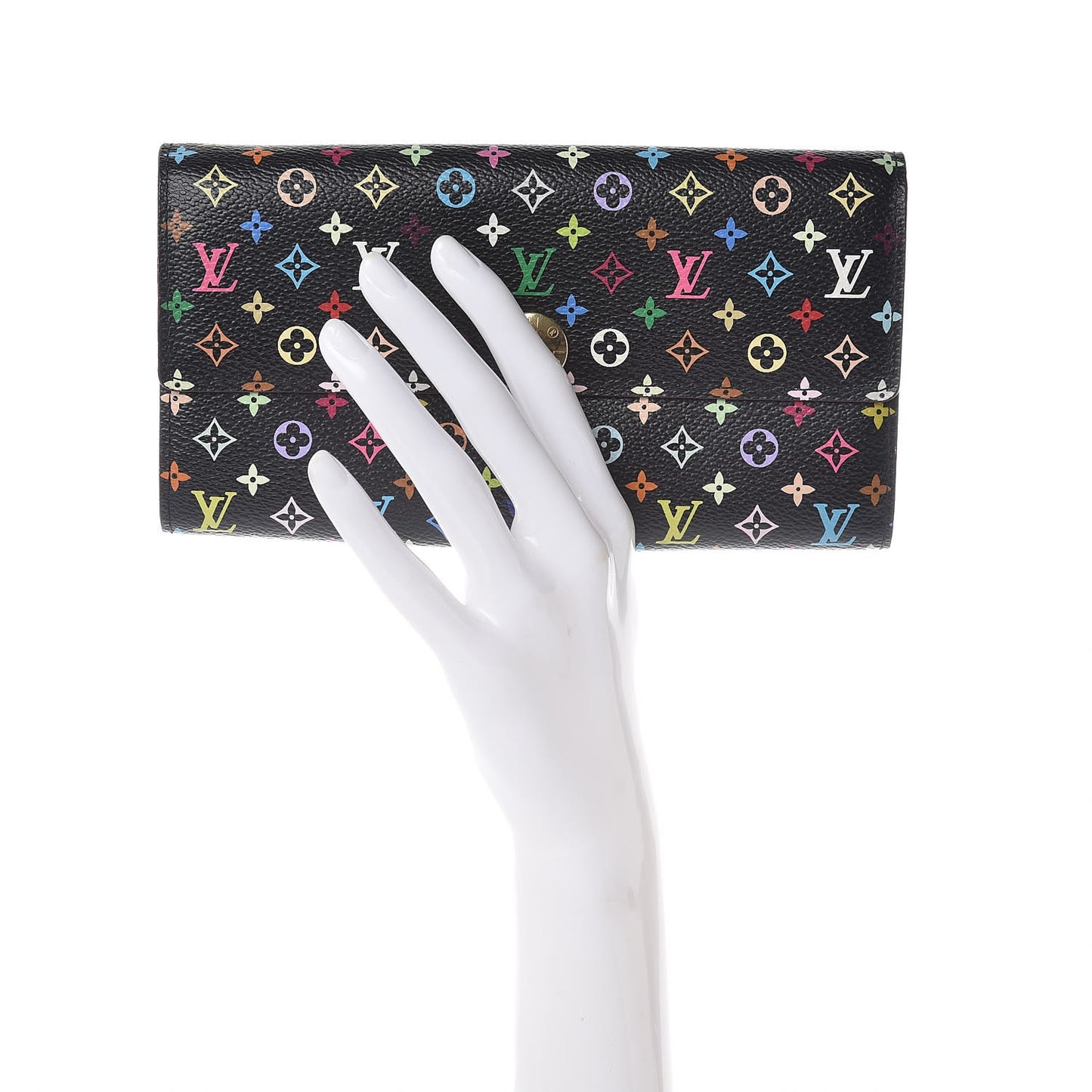 Monogram Multicolor Sarah Wallet Black