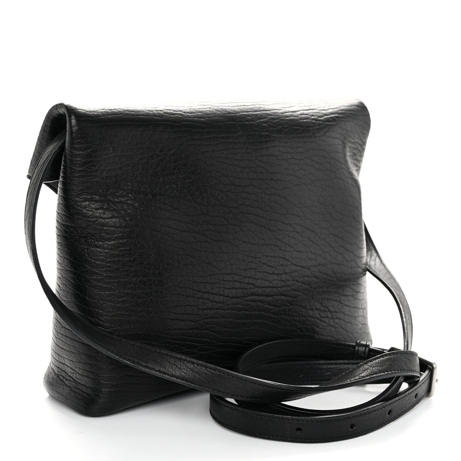 Saint Laurent Lambskin Cassandre Envelope Messenger Black 4 of 12