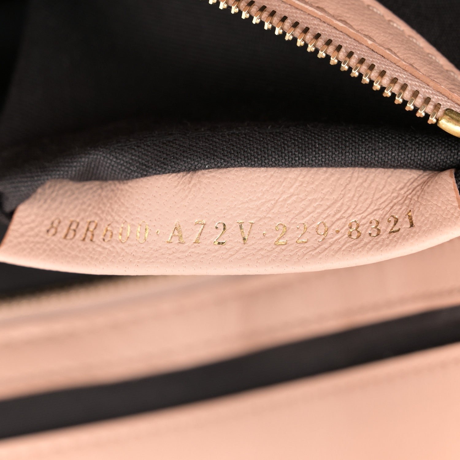 Fendi Nappa FF 1974 Embossed Baguette Rosa Quarzo 7 of 12