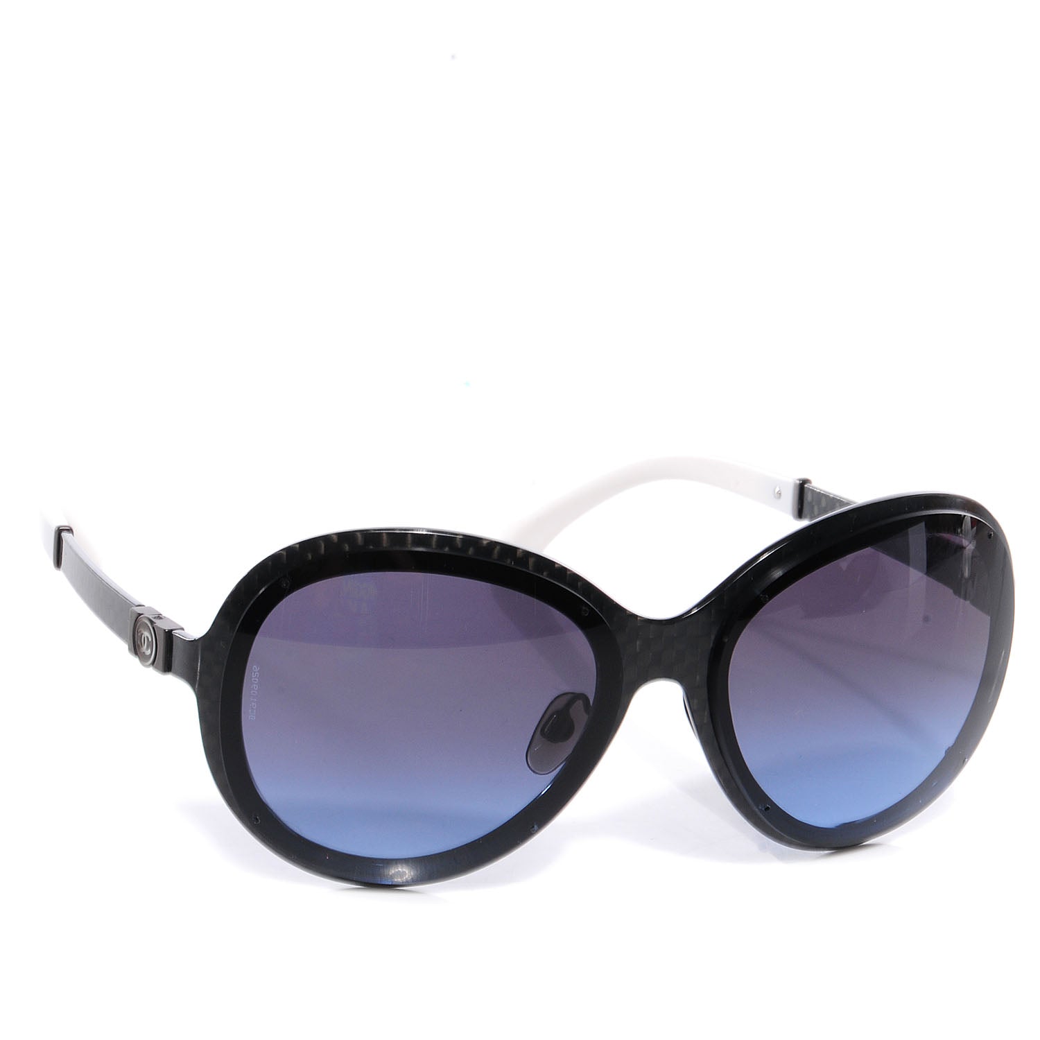 Chanel Carbon Fiber Aviator Sunglasses Dark Gray 3 of 5