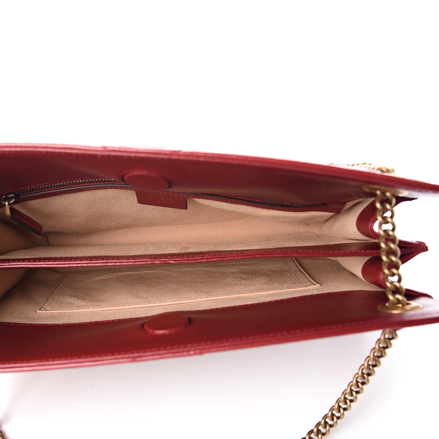 Gucci Azalea Calfskin Matelasse Heart Medium GG Marmont Slim Shoulder Bag Romantic Cerise 4 of 9
