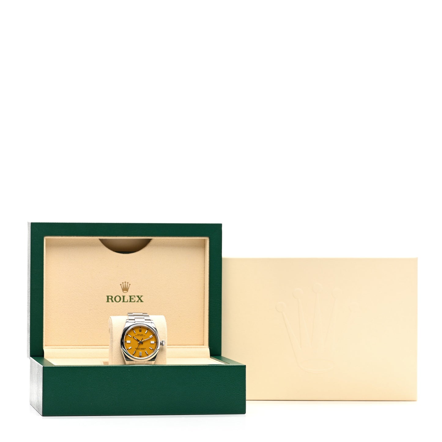 Stainless Steel 36mm Oyster Perpetual Watch Yellow 126000