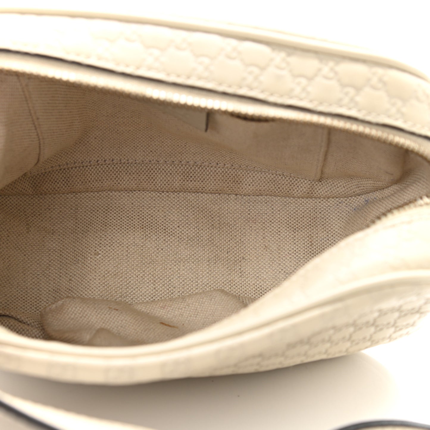 Microguccissima Sunshine Disco Crossbody Bag White