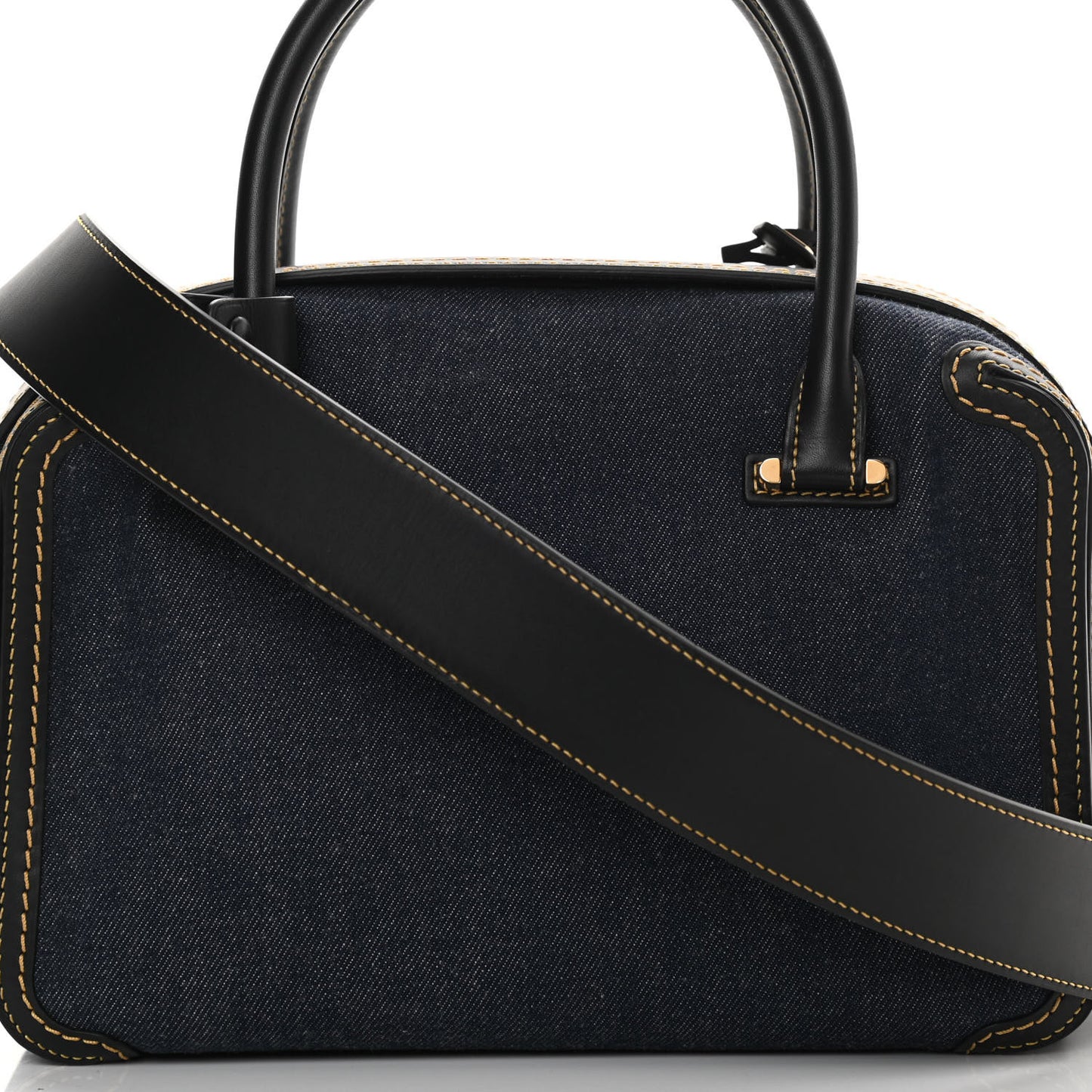 Denim Calfskin Cool Box MM Blue Black