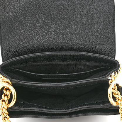 Alexander McQueen Calfskin Mini Twin Skull Chain Crossbody Black 4 of 11