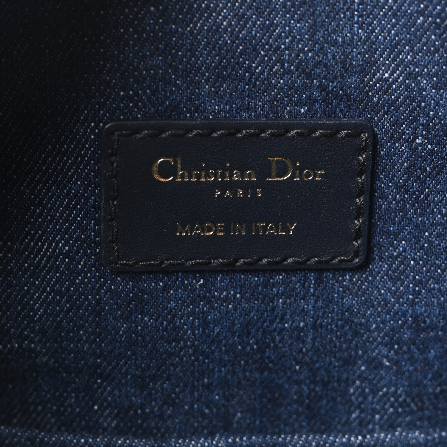 Christian Dior Denim Jacquard Oblique C'est Dior Bucket Bag Blue 6 of 9