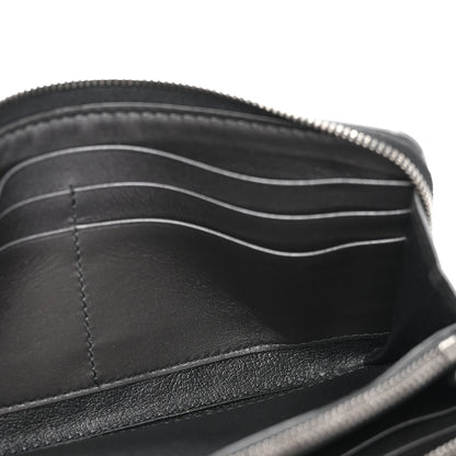 Bottega Veneta Metallic Nappa Intrecciato Zip Around Wallet Grey 5 of 9