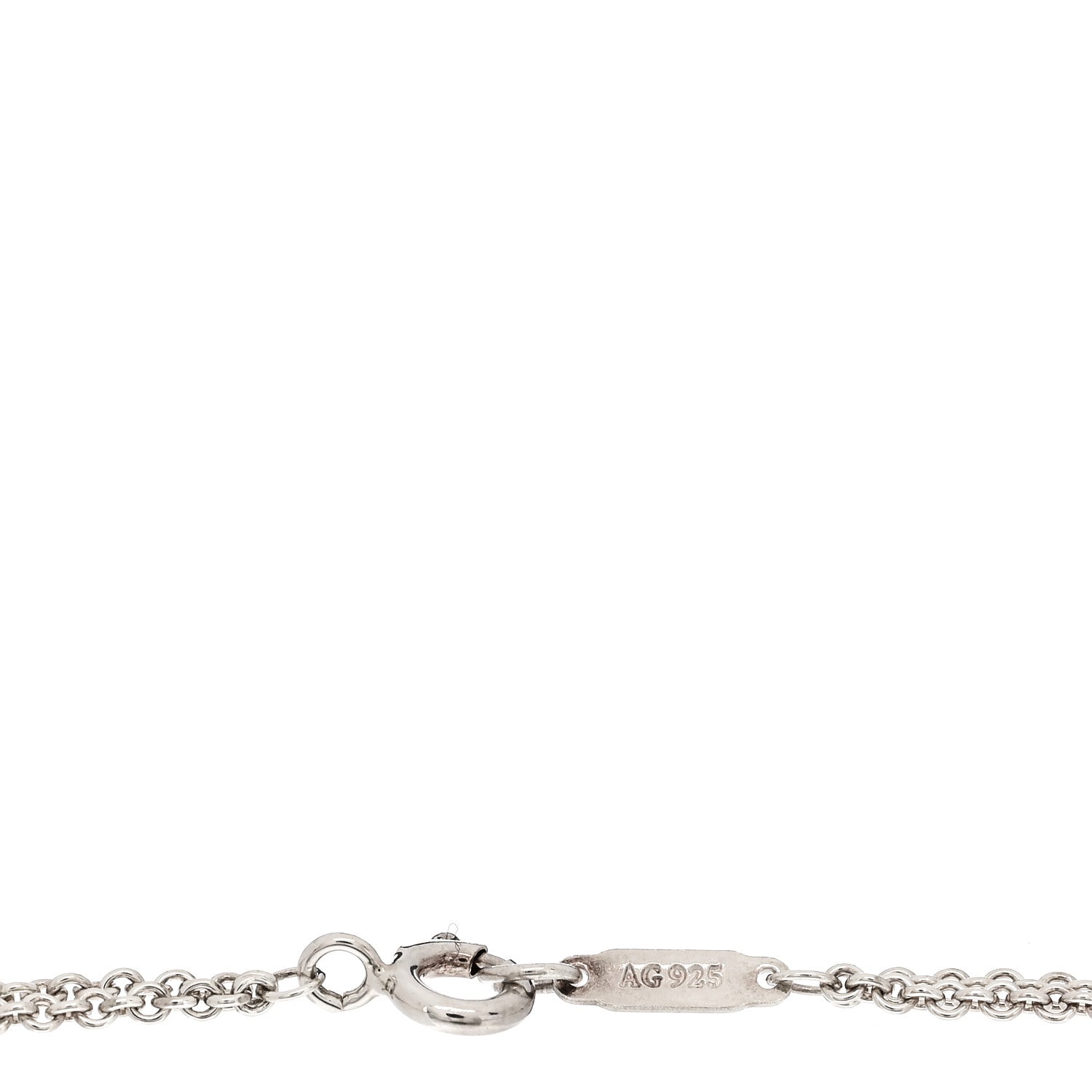 Tiffany Sterling Silver Infinity Double Chain Bracelet 4 of 5