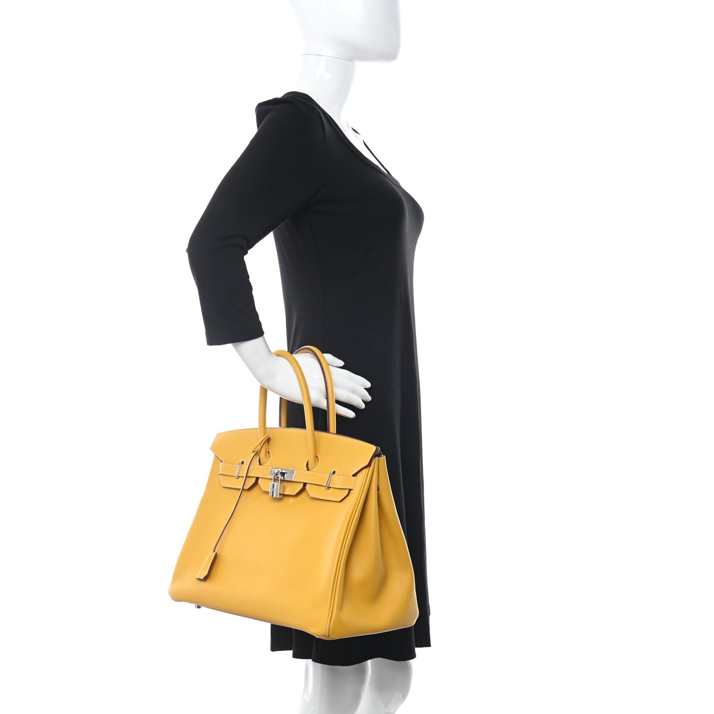 Epsom Verso Birkin 35 Curry Etoupe