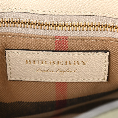 Burberry Soft Grain Calfskin Small Buckle Tote Limestone 6 of 9