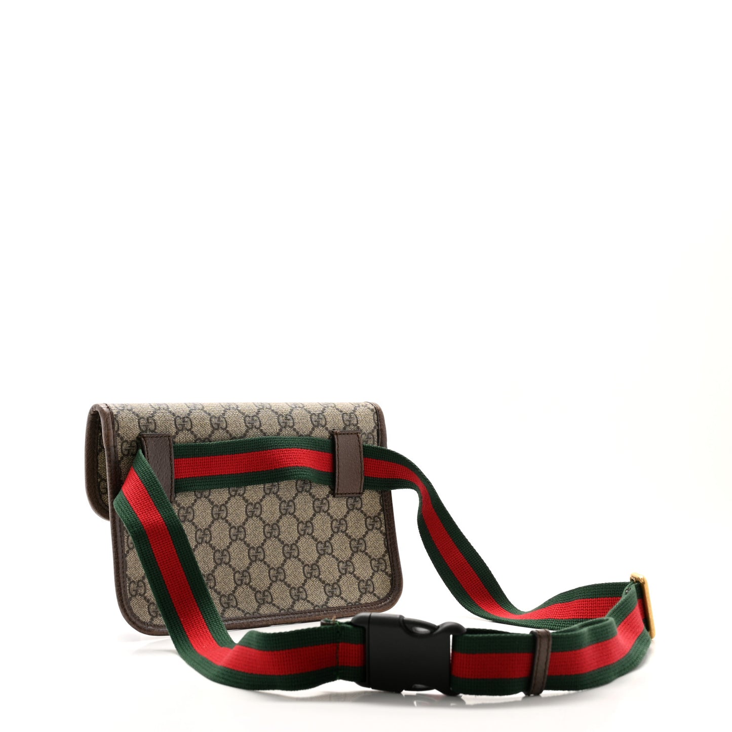 GG Supreme Monogram Neo Vintage Web Belt Bag Brown