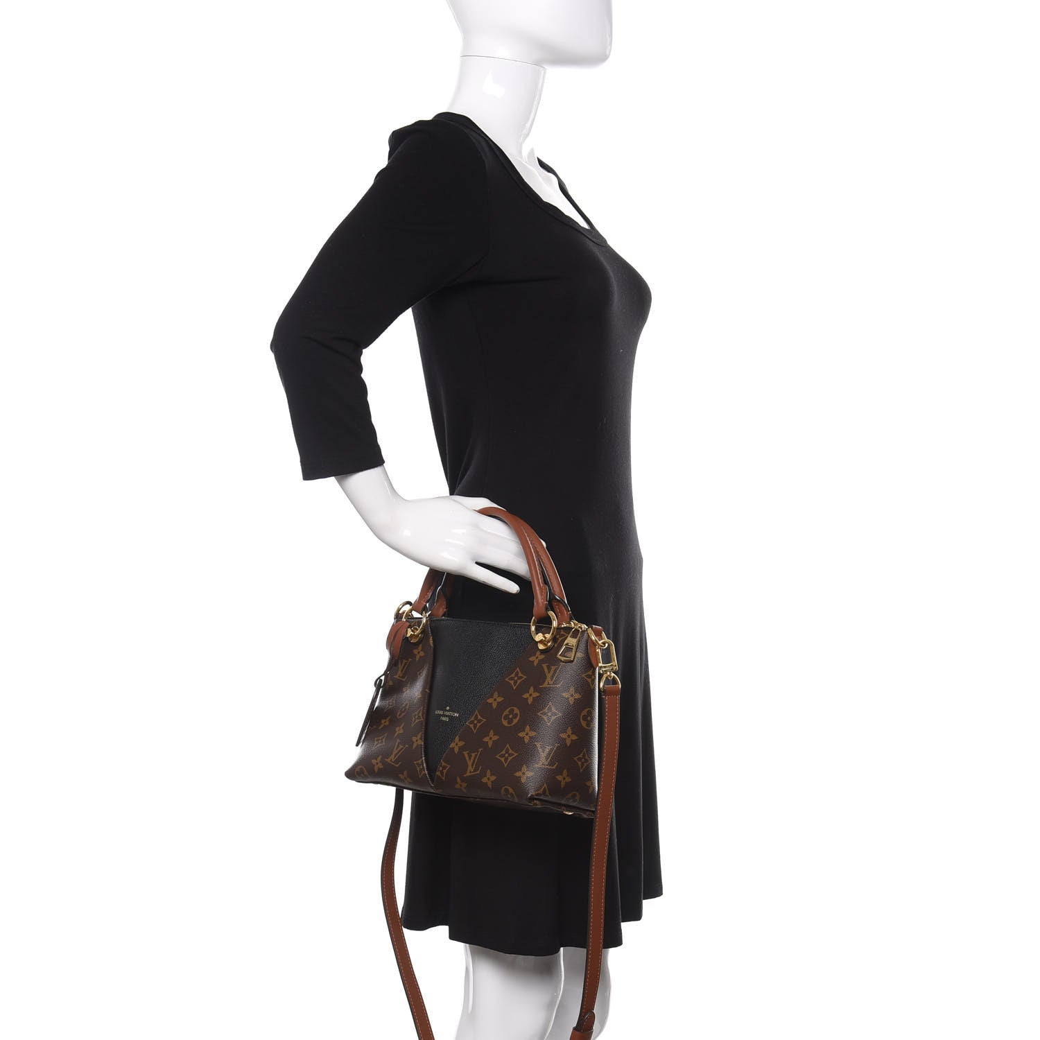 Louis Vuitton Monogram V Tote BB Black 3 of 13