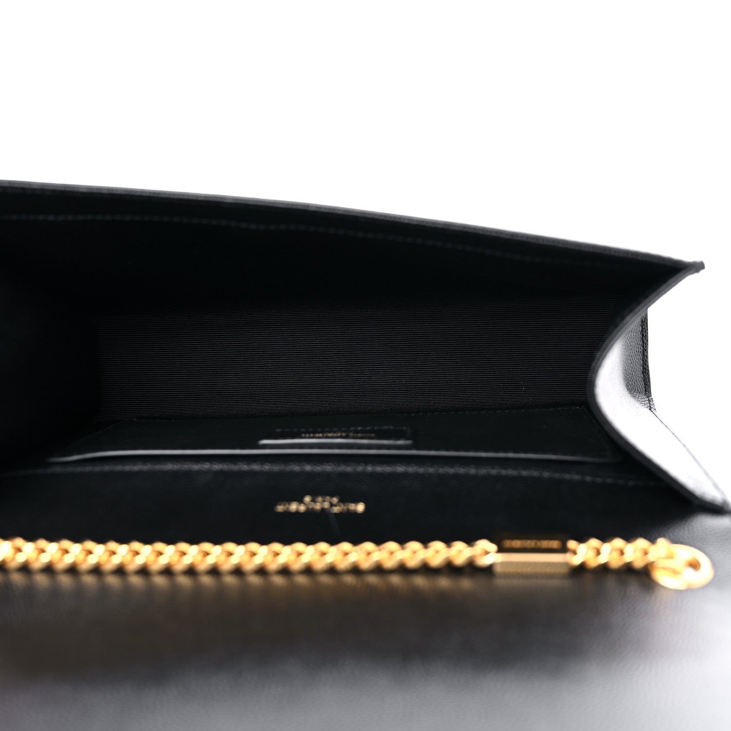 Saint Laurent Grain De Poudre Medium Classic Monogram Kate Satchel Black 5 of 9