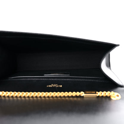 Saint Laurent Grain De Poudre Medium Classic Monogram Kate Satchel Black 5 of 9