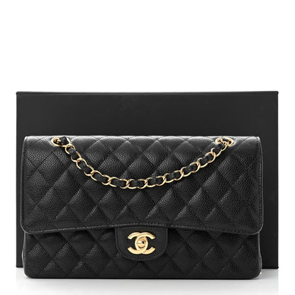 Chanel Caviar Quilted Medium Double Flap Black 11 of 11