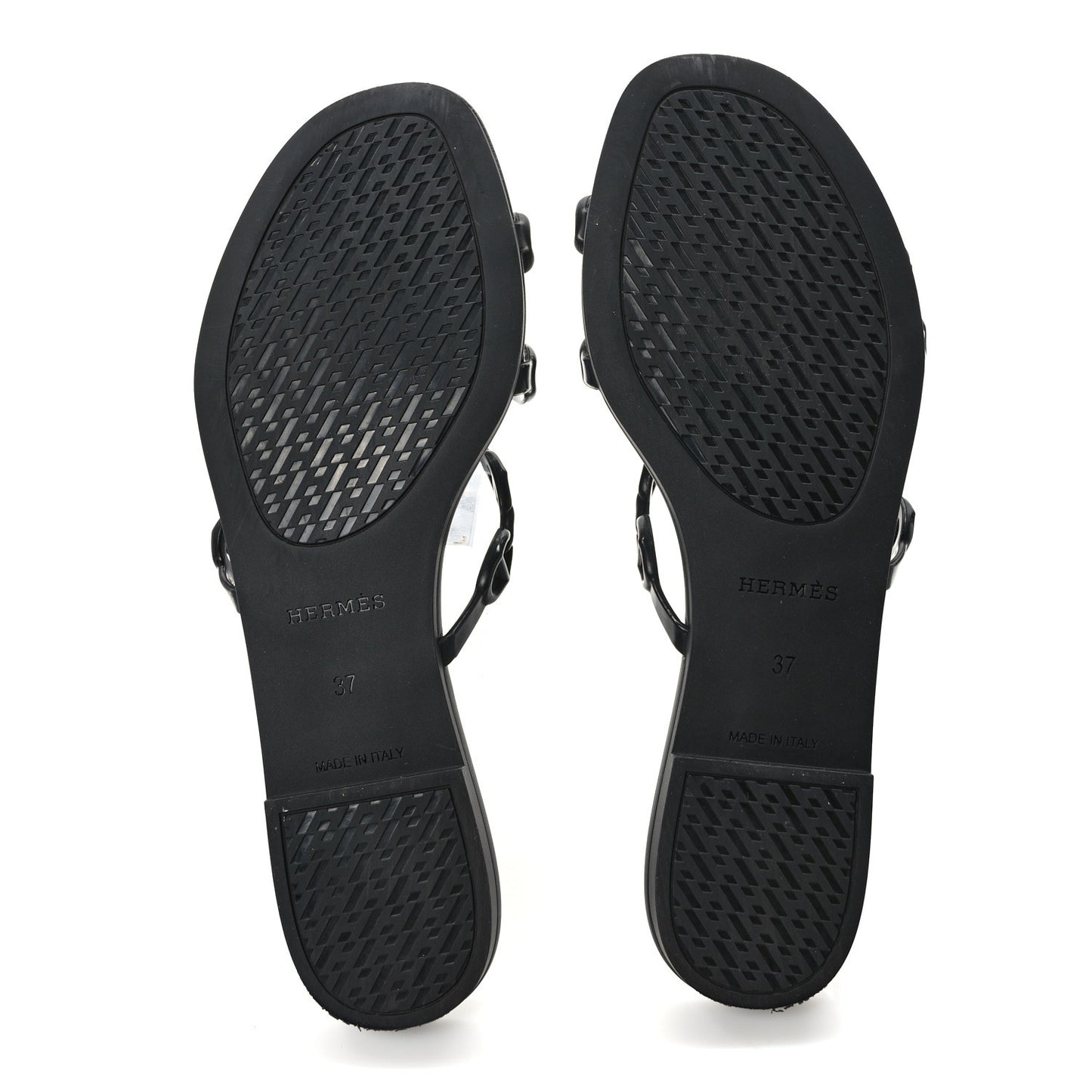 Rubber Chaine d'Ancre Rivage Sandals 37 Black