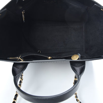 Chanel Caviar Small Studded Deauville Tote Black 4 of 10