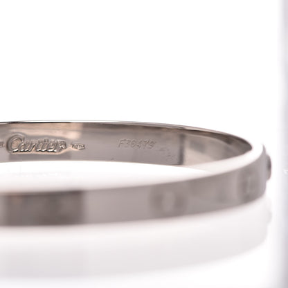 Cartier 18K White Gold LOVE Bracelet 18 5 of 7