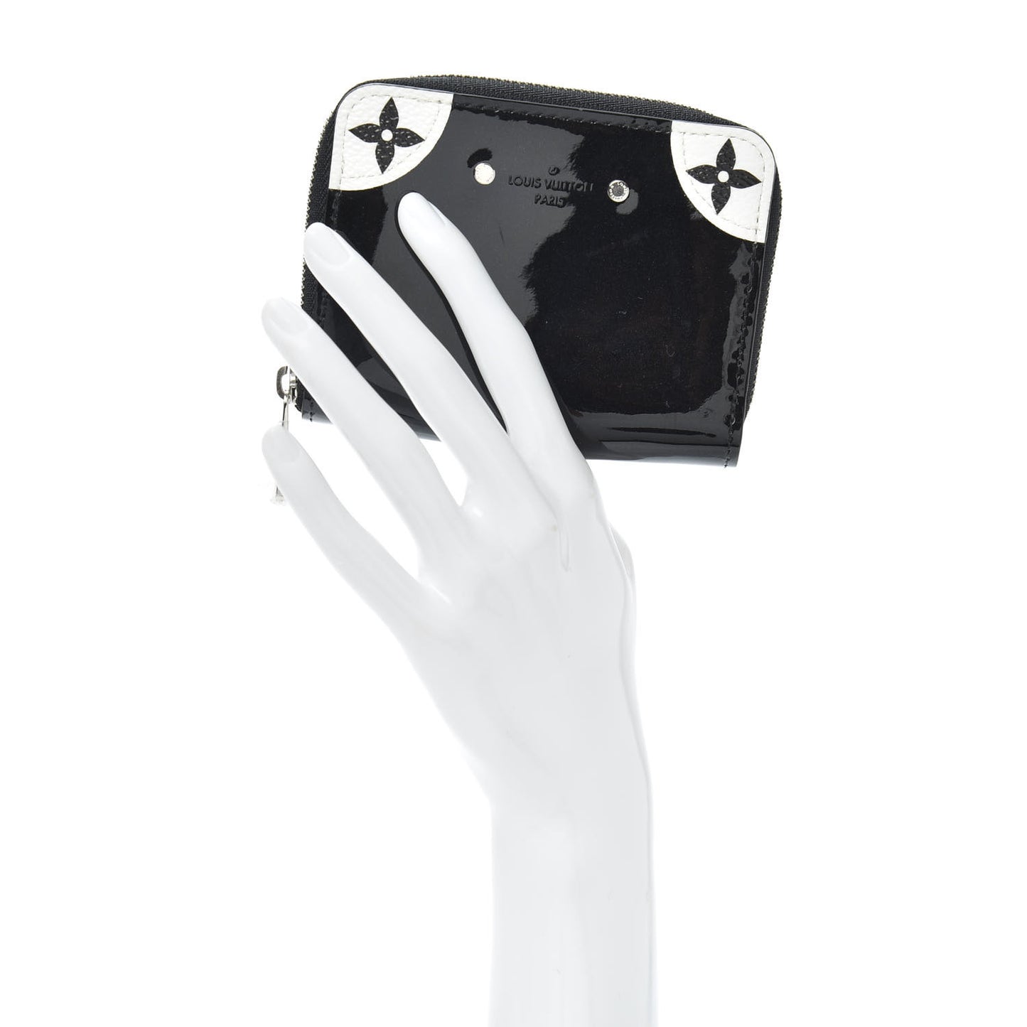 Patent Miroir Venice Zippy Coin Purse Black