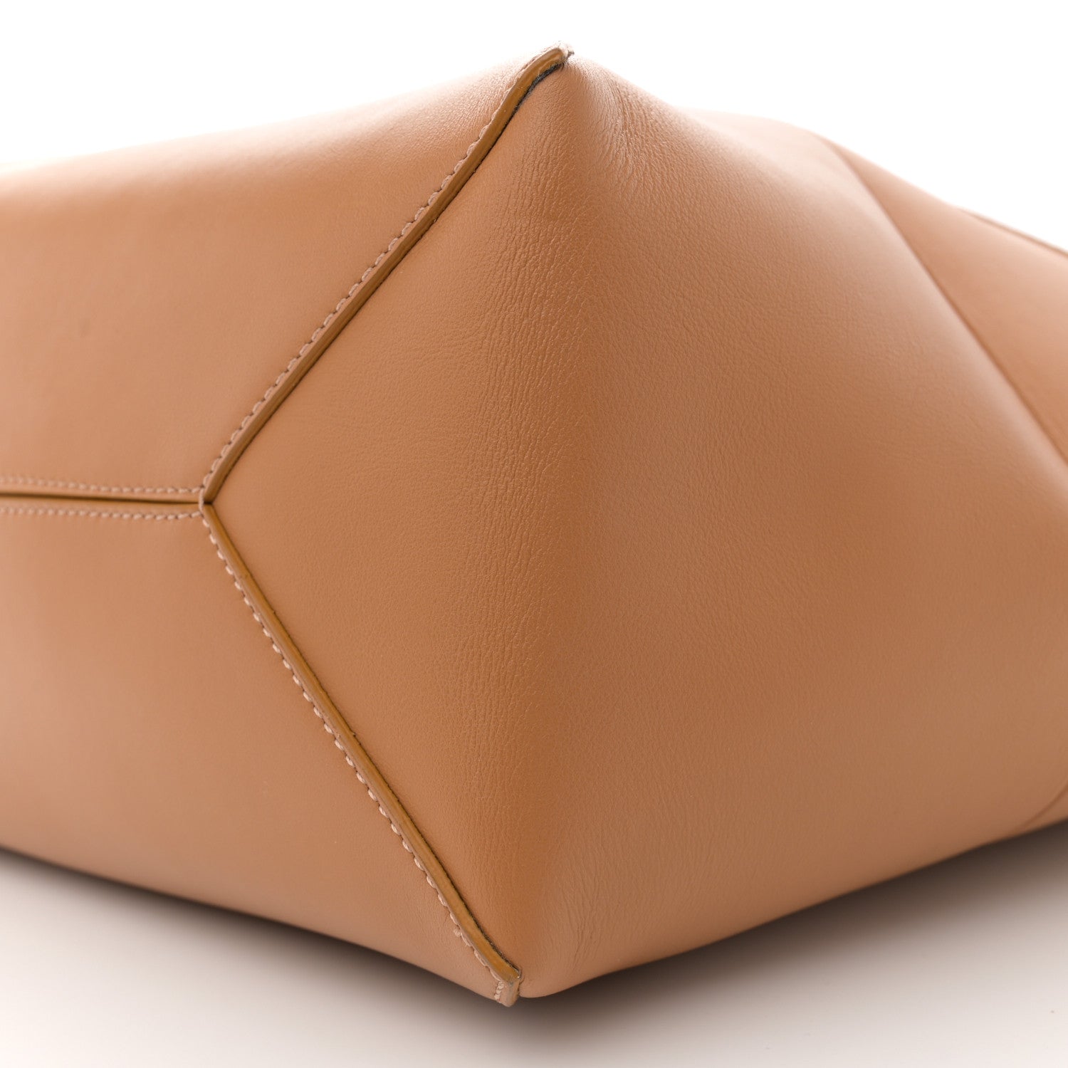 Loewe Shiny Calfskin Medium Puzzle Fold Tote Warm Desert 10 of 10