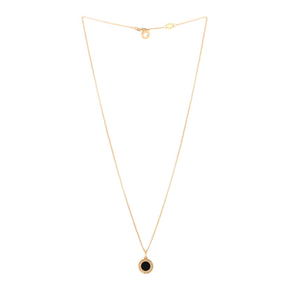 Bulgari 18K Yellow Gold Black Onyx BVLGARI BVLGARI Pendant Necklace 5 of 7