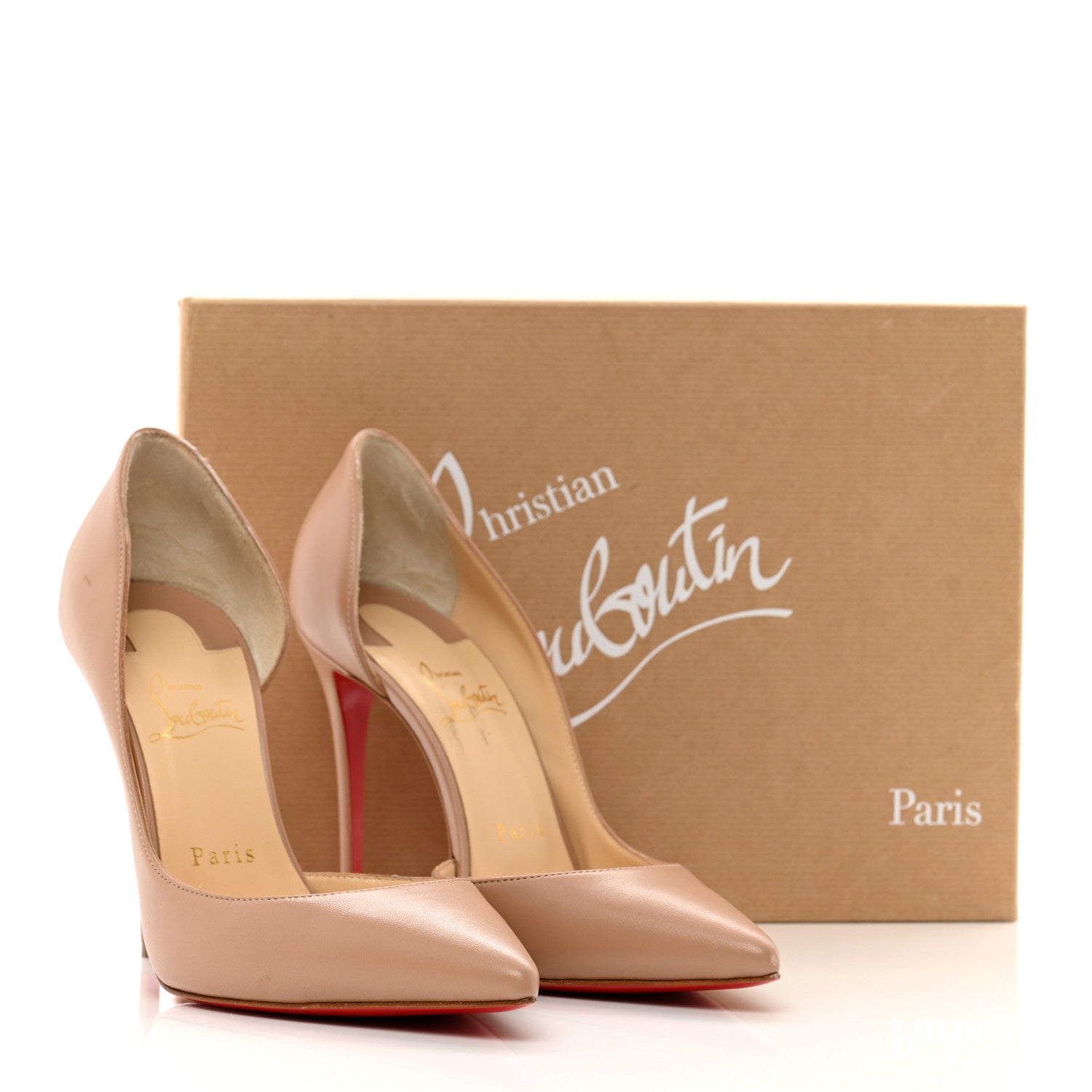 Christian Louboutin Nappa Iriza 100 Pumps 38 Nude 8 of 8