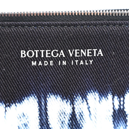 Bottega Veneta Denim Tie Dye Maxi Intrecciato Large Arco Tote Navy White 8 of 11