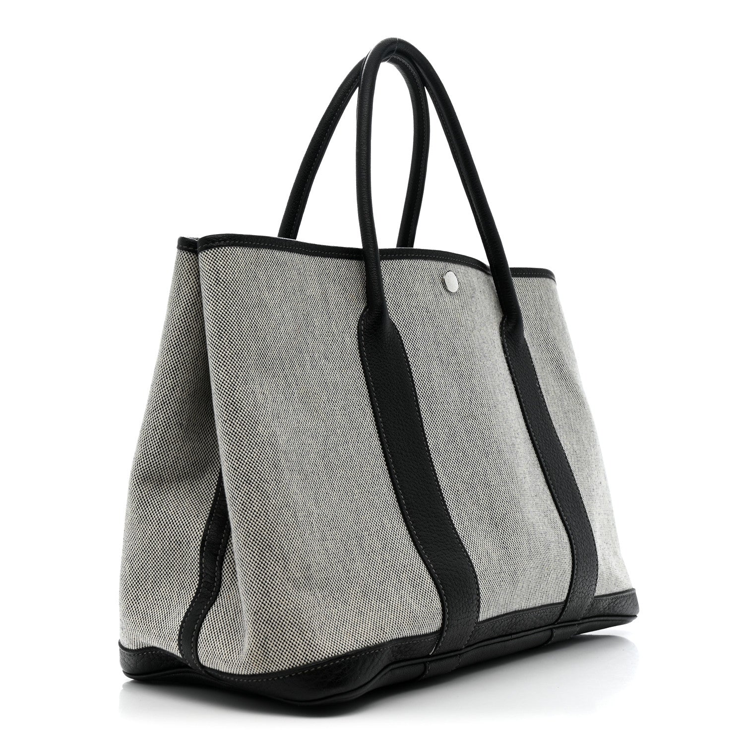 Hermes Buffle Skipper Toile Garden Party 36 MM Tote Black 3 of 18