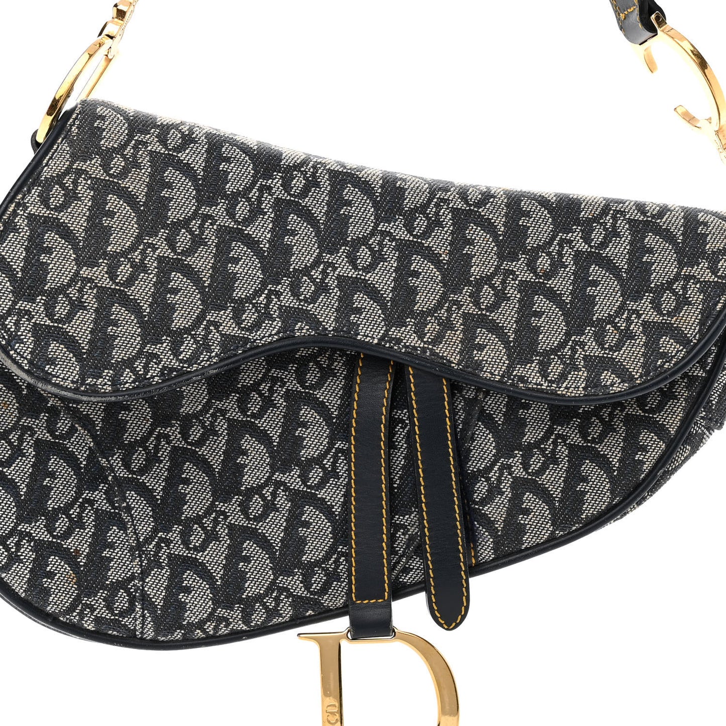 Monogram Saddle Bag Blue