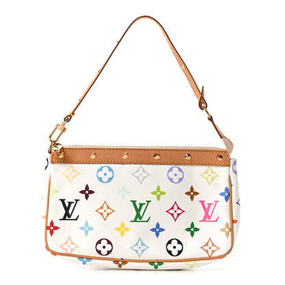Louis Vuitton Monogram Multicolor Pochette Accessories White 1 of 9