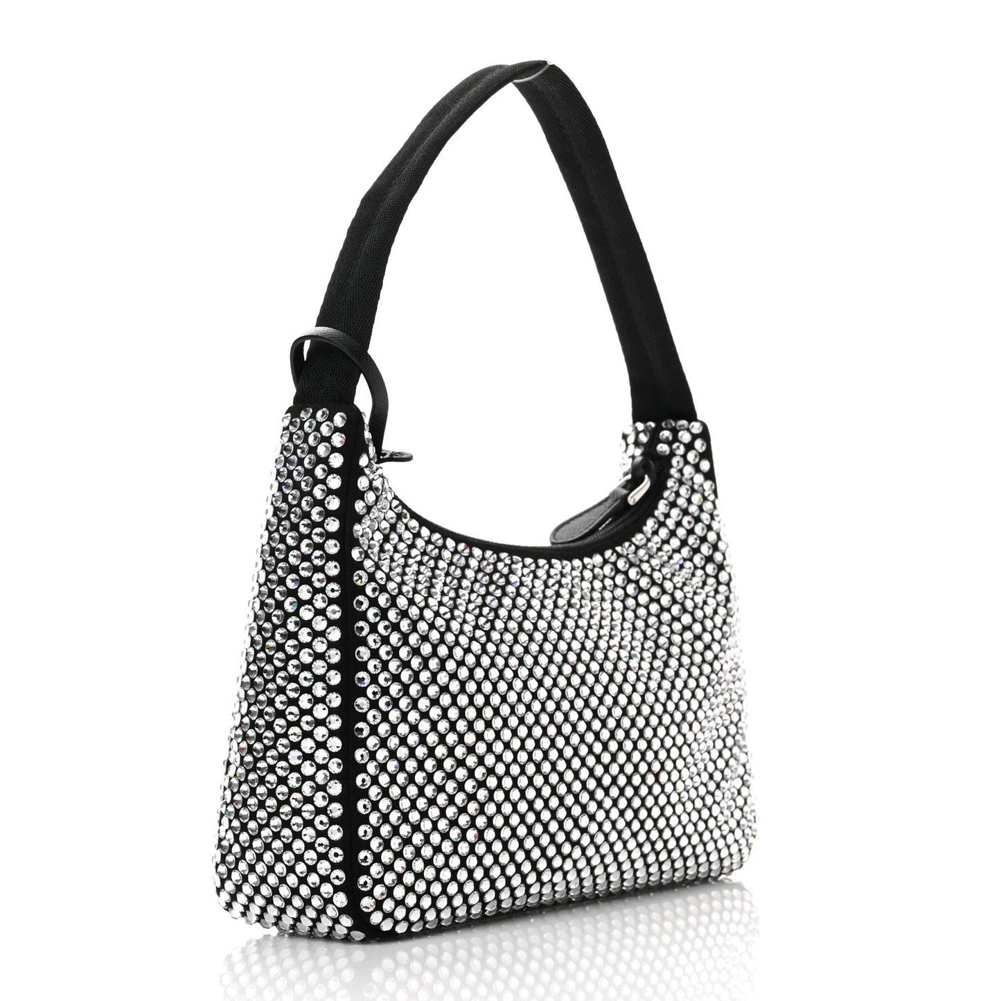 Satin Crystal Mini Re-Edition 2000 Bag Cristal