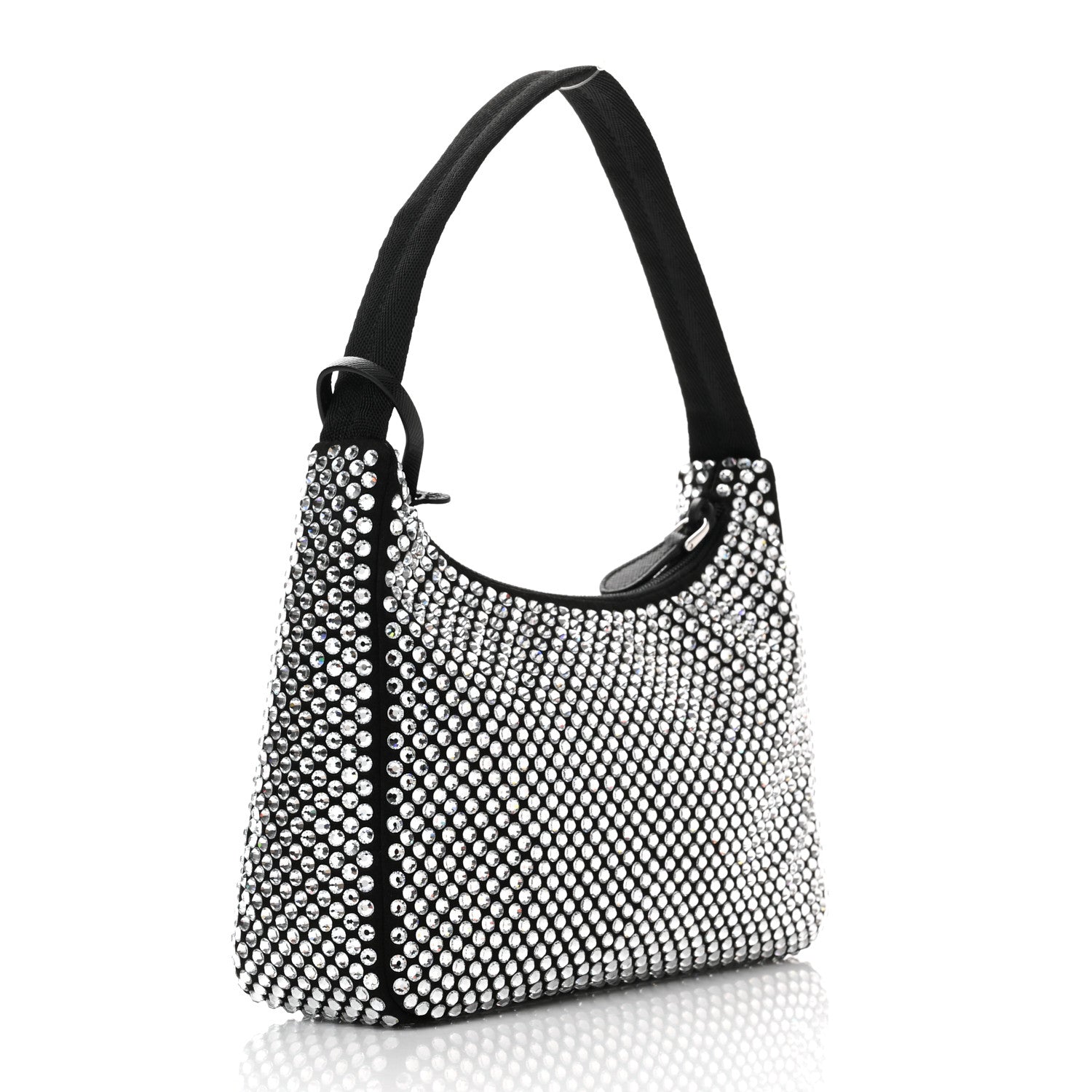 Prada Satin Crystal Mini Re-Edition 2000 Bag Cristal 3 of 11
