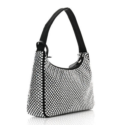 Prada Satin Crystal Mini Re-Edition 2000 Bag Cristal 3 of 11