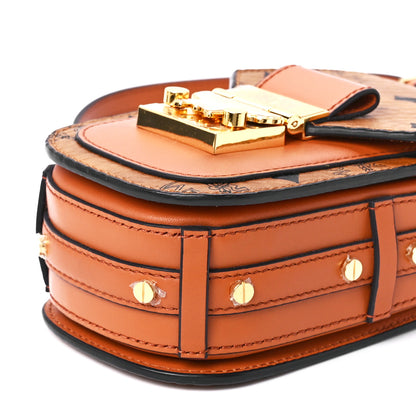 MCM Visetos Mini Patricia Crossbody Pouch Cognac 11 of 11