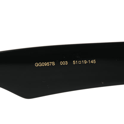 Gucci Acetate Cat Eye Sunglasses GG0957S Black 5 of 8