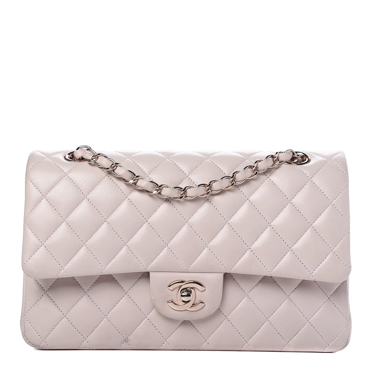 Chanel Lambskin Quilted Medium Double Flap Pink 1 of 12
