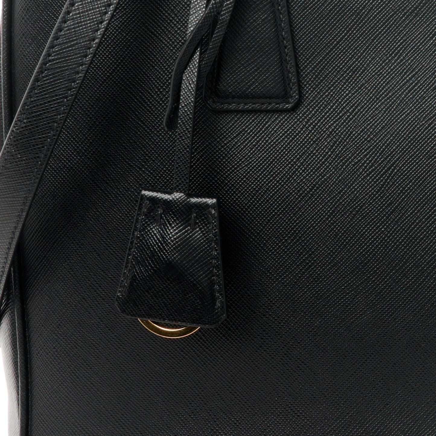 Saffiano Lux Medium Tote Black