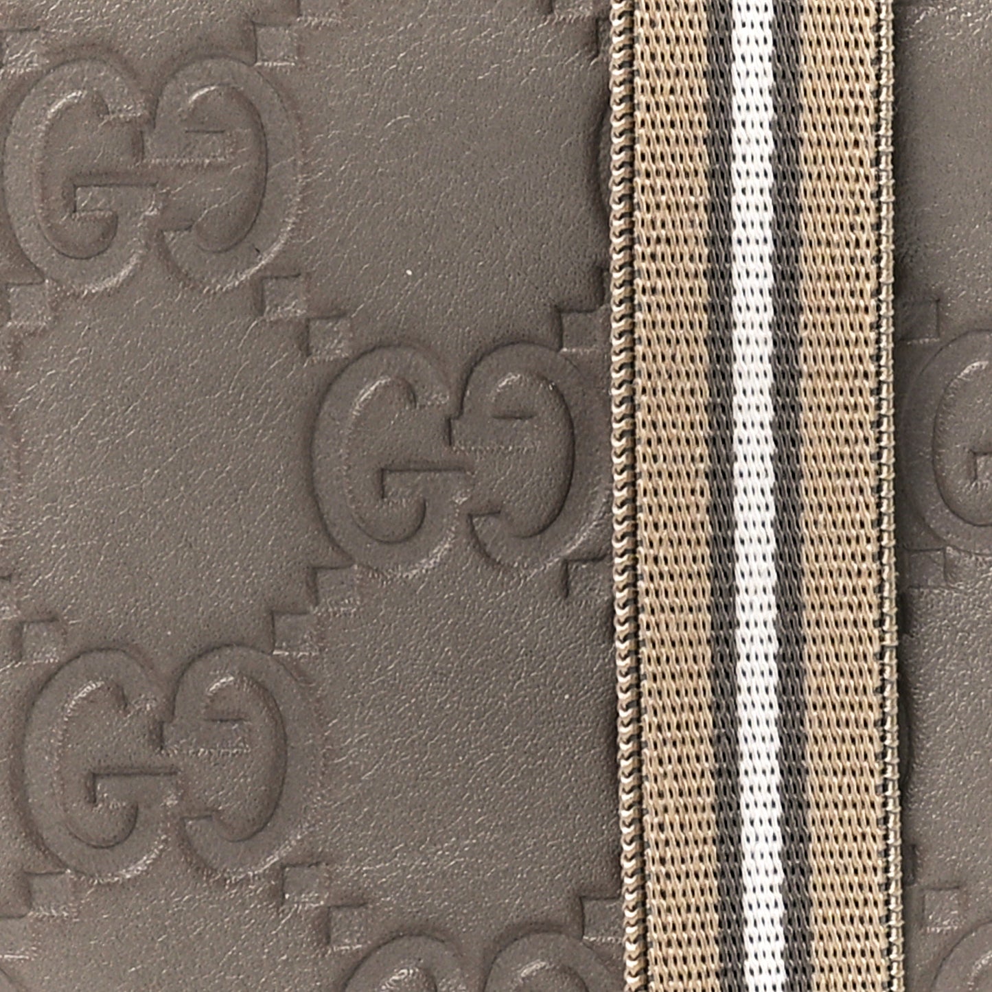Guccissima Card Case Wallet Grey