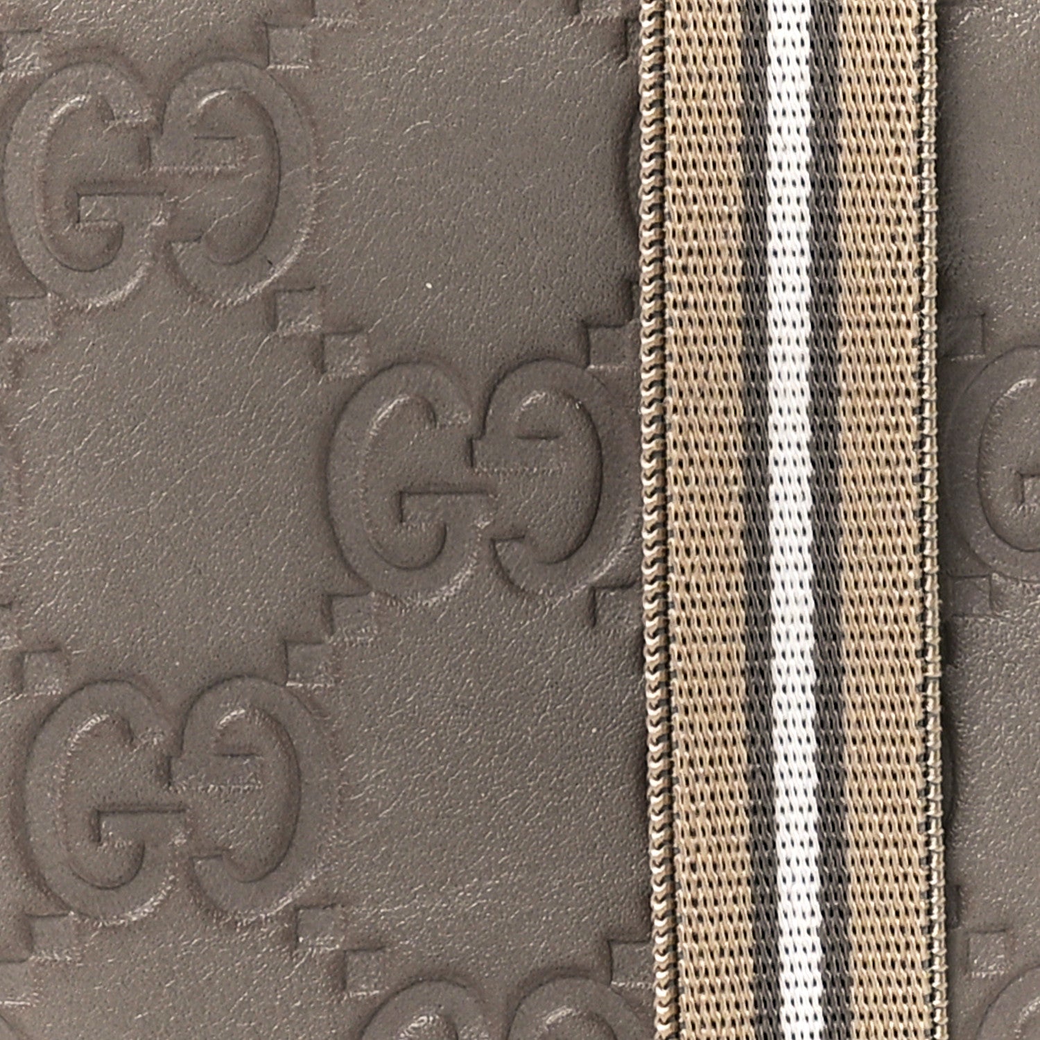Gucci Guccissima Card Case Wallet Grey 10 of 14