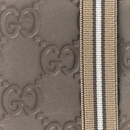 Gucci Guccissima Card Case Wallet Grey 10 of 14