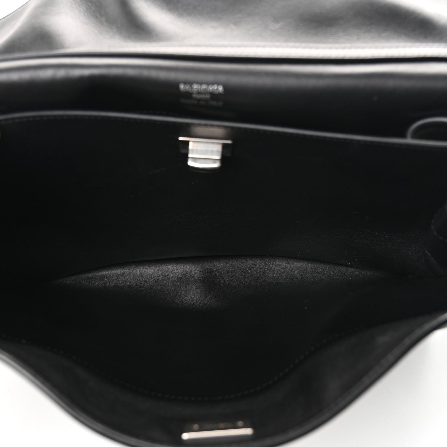 Natural Smooth Calfskin Medium Rodeo Top Handle Handbag Black Black