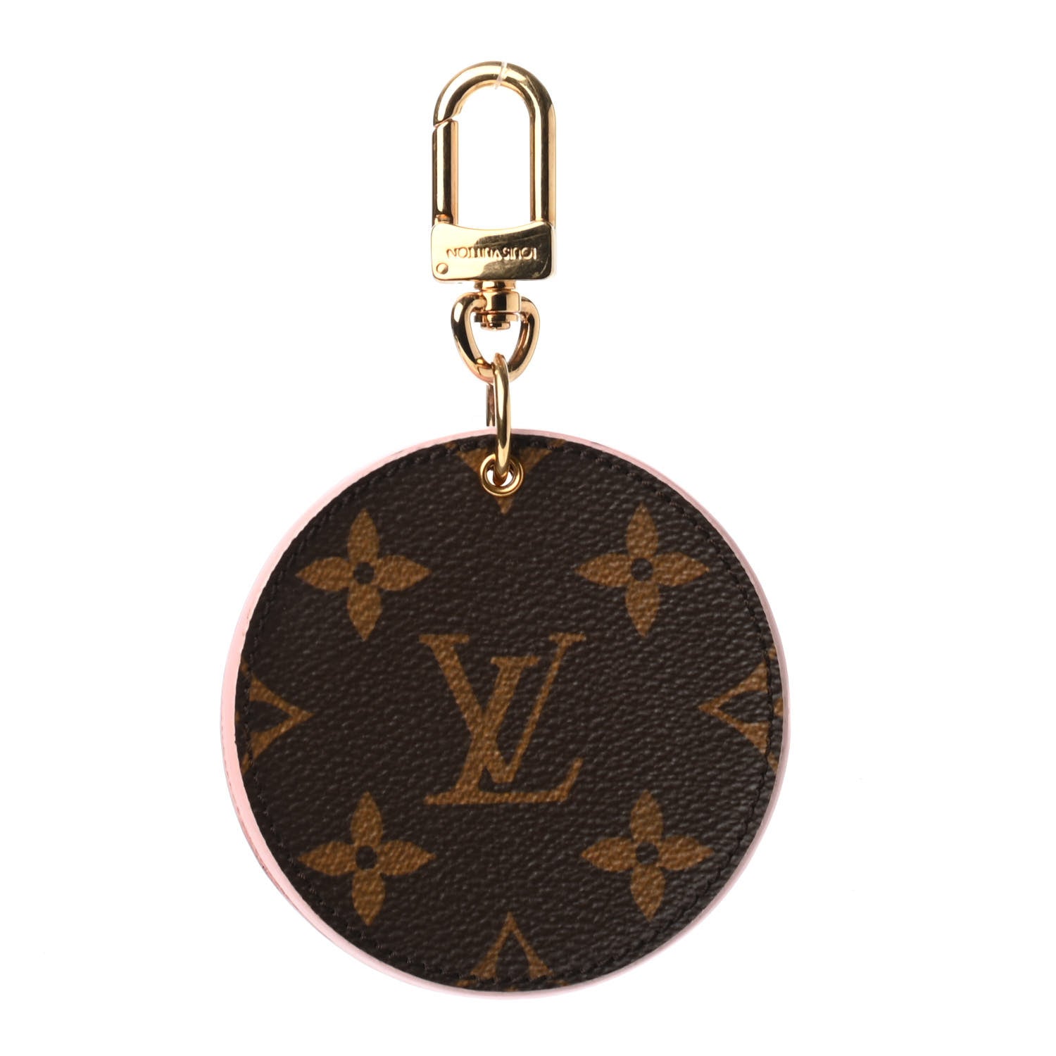 Louis Vuitton Monogram LV Mirror Bag Charm Key Holder Rose Ballerine 1 of 2