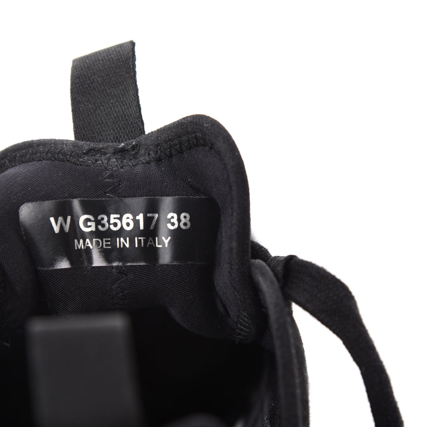 Fabric Calfskin Suede CC Sneakers 38 Black